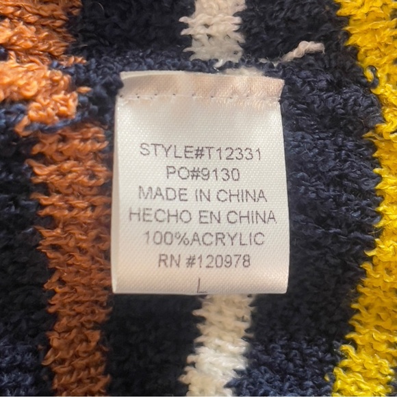 Entro Stripped V-Neck Breathable Sweater Tank NWT Large - Picture 7 of 8